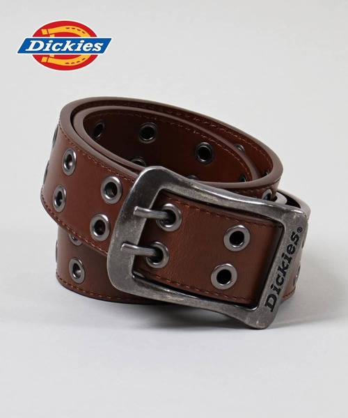 Dickies（ディッキーズ）の「【Dickies/ディッキーズ】ヴィンテージライク ハトメデザイン合皮ベルト（ベルト・メンズ・ダークブラウン/ブラック・ONESIZE）」の2枚目の写真