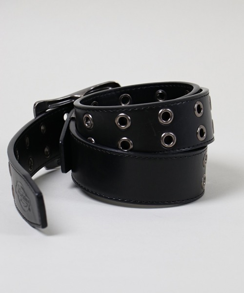 Dickies（ディッキーズ）の「【Dickies/ディッキーズ】ヴィンテージライク ハトメデザイン合皮ベルト（ベルト・メンズ・ダークブラウン/ブラック・ONESIZE）」の4枚目の写真