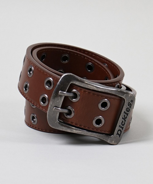 Dickies（ディッキーズ）の「【Dickies/ディッキーズ】ヴィンテージライク ハトメデザイン合皮ベルト（ベルト・メンズ・ダークブラウン/ブラック・ONESIZE）」の8枚目の写真