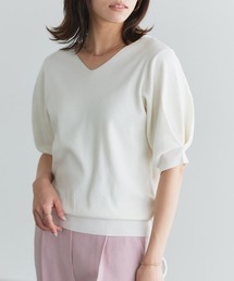 2wayパフスリーブニット