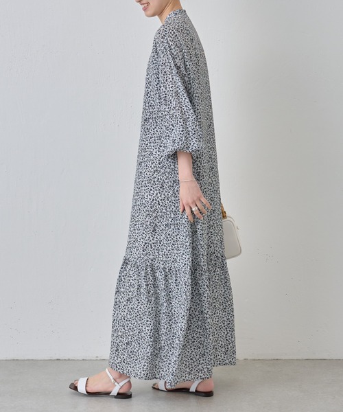 BEARDSLEY(ビアズリー)の「プリントワンピース(ワンピース・レディース・ライトグレー・FREE)」の16枚目の写真