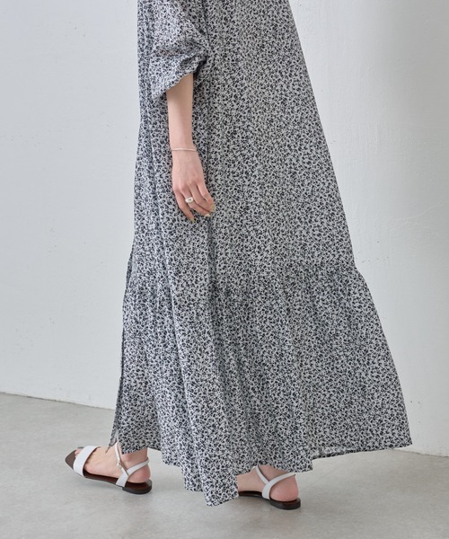 BEARDSLEY(ビアズリー)の「プリントワンピース(ワンピース・レディース・ライトグレー・FREE)」の14枚目の写真