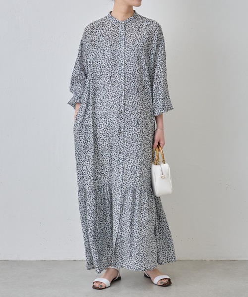 BEARDSLEY(ビアズリー)の「プリントワンピース(ワンピース・レディース・ライトグレー・FREE)」の19枚目の写真