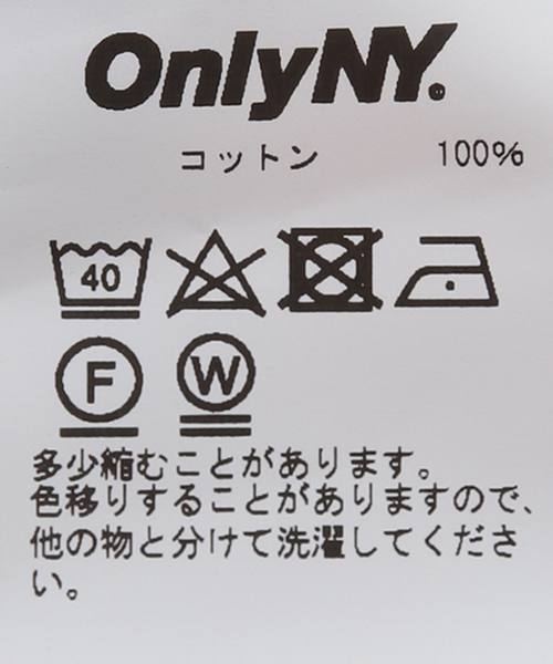 ONLY NY（オンリーニューヨーク）の「【ONLY NY / オンリーニューヨーク】NY SPEED LOGO T-SHIRT（Tシャツ/カットソー・メンズ・ホワイト/ブラック・MEDIUM/LARGE/X-LARGE）」の15枚目の写真