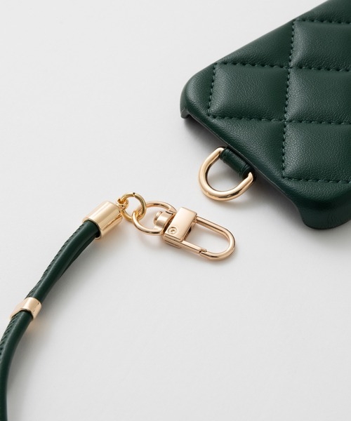 emonique（エモニーク）の「iPhone PUレザー キルティングデザイン ストラップ付スマホケース カバー 【11/11pro/12/12pro/13/13pro/14/14pro/15/15Pro/16/16pro/16e/17/17pro/Air対応】（スマホケース/カバー・レディース・ブラック/パープル/ベージュ/グリーン/ピンク・iPhone 11/iPhone 11 Pro/iPhone 12/iPhone 12 Pro/iPhone 13/iPhone 13 Pro/iPhone 14/iPhone 14 Pro/iPhone 15 Pro/iPhone 15/iPhone 16/iPhone 16 Pro/iPhone 16e/iPhone 17/iPhone 17 Pro/iPhone Air）」の21枚目の写真