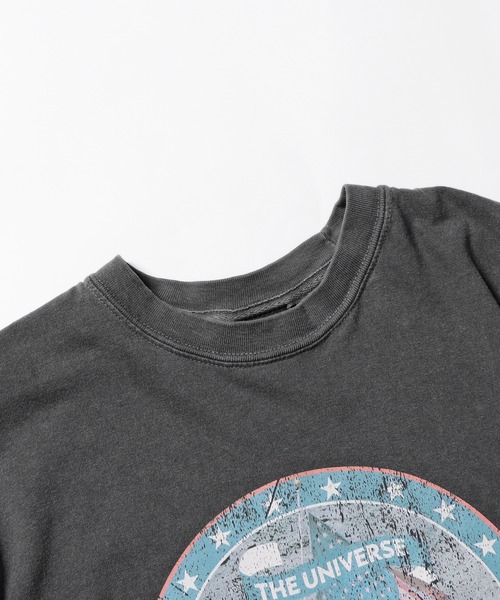 ROOPTOKYO(ループトウキョウ)の「EAGLE WARM ROCK TEE 半袖Tシャツ 古着風 グラフィック(Tシャツ/カットソー・レディース・ホワイト/チャコール・FREE)」の5枚目の写真