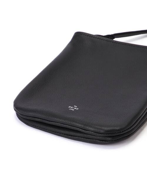 20/80(テゥエンティーエイティー)の「【20/80】トゥエンティーエイティー/SHRINK LEATHER TWO BAGS SHOULDER(ショルダーバッグ・メンズ・ブラック・F)」の7枚目の写真