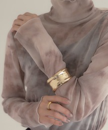 幅広メタルバングル