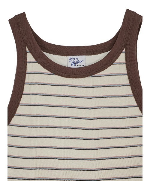 アメリTANK TOP ブラウン+ワンピースセット Ameri（アメリ）の「AMERI×MILLER SET UP DRESS（ワンピース