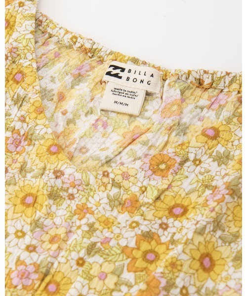 【セール】BILLABONG レディース 【SUMMER FOLK】 SOMETHING PRETTY ワンピース 【2023年夏モデル】/ビラボンパフスリーブミニワンピ（ワンピース）｜BILLABONG（ビラボン）