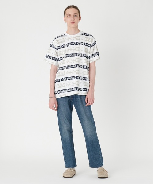 Levi's（リーバイス）の「リーバイス/Levi's RED TAB ヴィンテージ Tシャツ ホワイト HYPER IKAT DRESS BLUES（Tシャツ/カットソー・メンズ・ブルー・S/M/L/XL）」の4枚目の写真