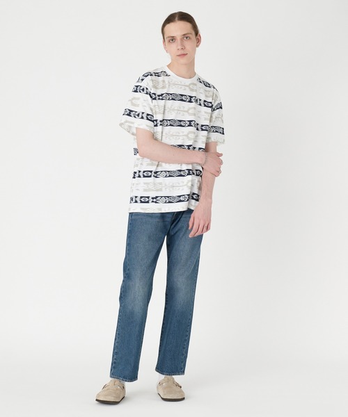 Levi's（リーバイス）の「リーバイス/Levi's RED TAB ヴィンテージ Tシャツ ホワイト HYPER IKAT DRESS BLUES（Tシャツ/カットソー・メンズ・ブルー・S/M/L/XL）」の5枚目の写真