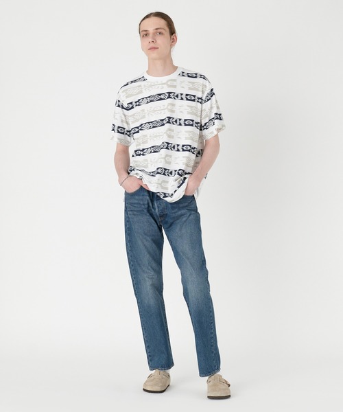 Levi's（リーバイス）の「リーバイス/Levi's RED TAB ヴィンテージ Tシャツ ホワイト HYPER IKAT DRESS BLUES（Tシャツ/カットソー・メンズ・ブルー・S/M/L/XL）」の6枚目の写真
