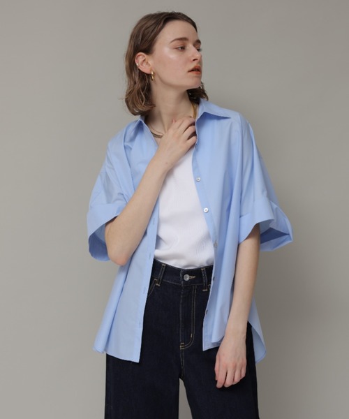 美品♡CADUNE カデュネ　半袖シャツ 新品未使用タグ付CADUNEカデュネ 半袖シャツ ブラウス