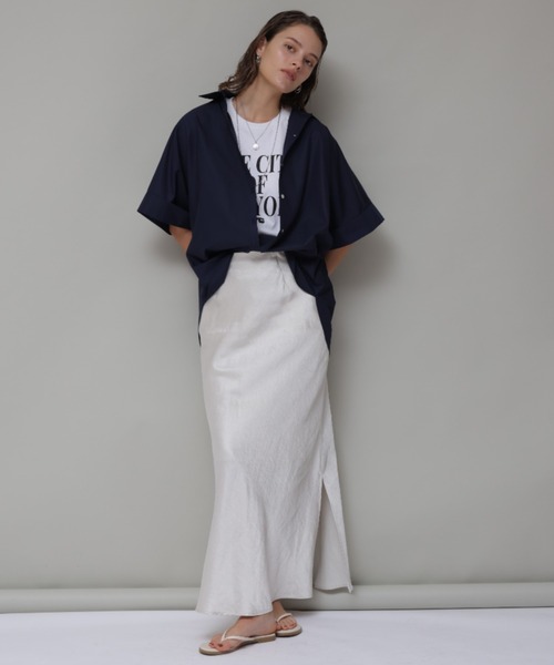 CADUNE（カデュネ）の「半袖ドルマンシャツ（シャツ/ブラウス