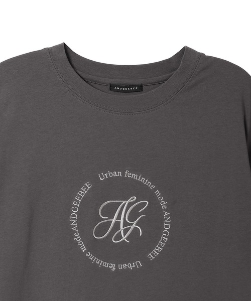 ANDGEEBEE（アンジービー）の「サークルロゴT（Tシャツ/カットソー・レディース・ミント/チャコールグレー・X-LARGE）」の15枚目の写真
