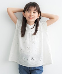 coca（coca） | キッズ 親子お揃いインド綿カットワークブラウス(シャツ/ブラウス)