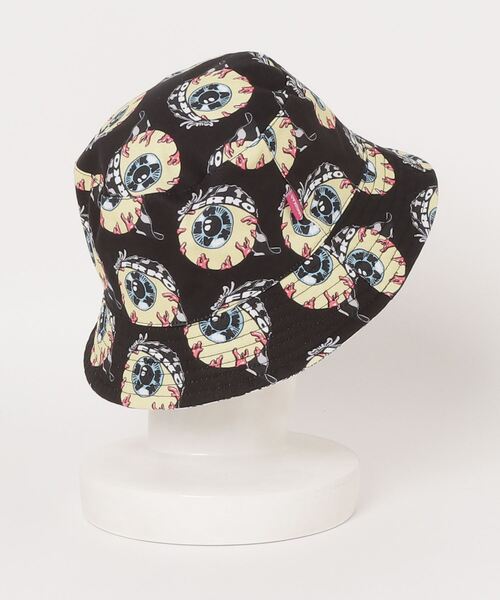 MISHKA(ミシカ)の「MISHKA ハット(ハット・メンズ・パープル/ブラック/ブラック×グレー/ブラック×イエロー・FREE)」の10枚目の写真