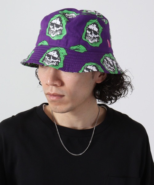 MISHKA(ミシカ)の「MISHKA ハット(ハット・メンズ・パープル/ブラック/ブラック×グレー/ブラック×イエロー・FREE)」の5枚目の写真