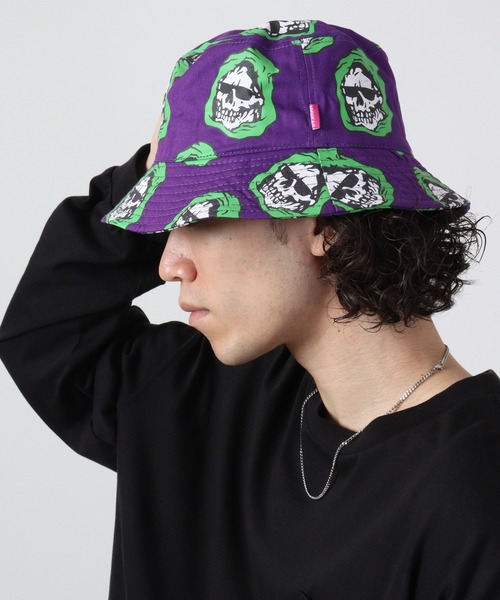 MISHKA(ミシカ)の「MISHKA ハット(ハット・メンズ・パープル/ブラック/ブラック×グレー/ブラック×イエロー・FREE)」の15枚目の写真
