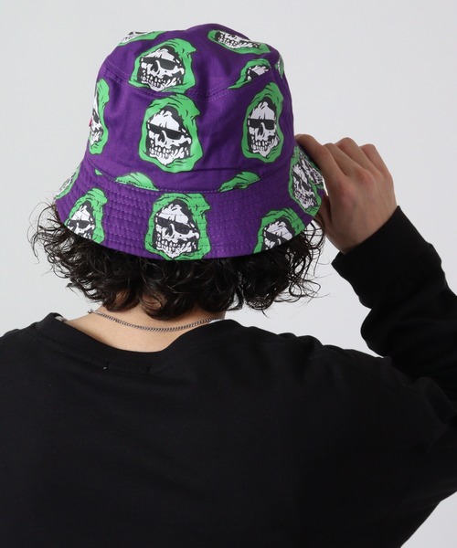 MISHKA(ミシカ)の「MISHKA ハット(ハット・メンズ・パープル/ブラック/ブラック×グレー/ブラック×イエロー・FREE)」の17枚目の写真