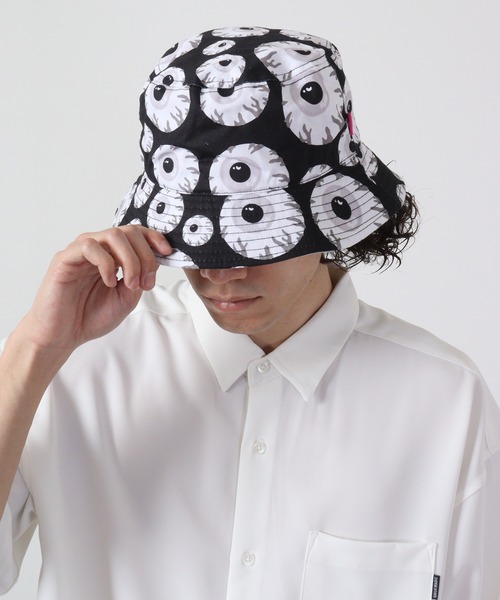 MISHKA(ミシカ)の「MISHKA ハット(ハット・メンズ・パープル/ブラック/ブラック×グレー/ブラック×イエロー・FREE)」の9枚目の写真