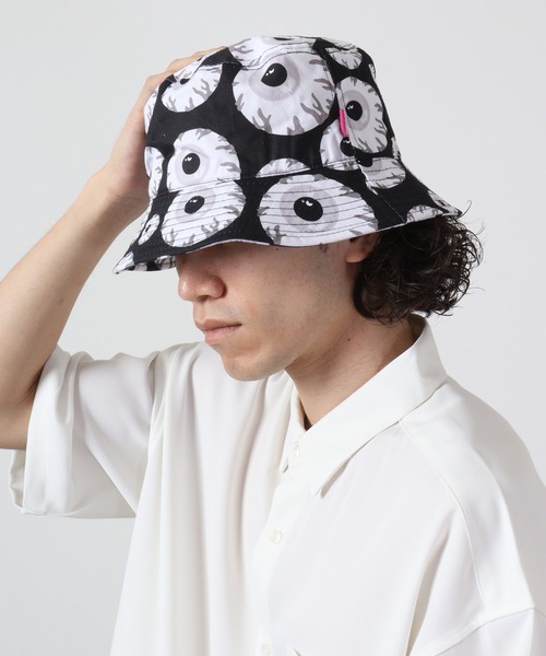MISHKA(ミシカ)の「MISHKA ハット(ハット・メンズ・パープル/ブラック/ブラック×グレー/ブラック×イエロー・FREE)」の6枚目の写真