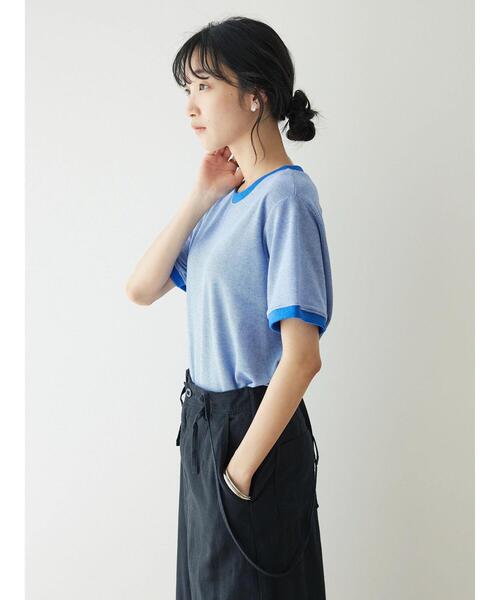 CRAFT STANDARD BOUTIQUE（クラフトスタンダードブティック）の「レトロ柄カットプルオーバー（Tシャツ/カットソー・レディース・ブルー・FREE）」の4枚目の写真