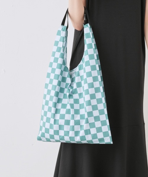 Actually（アクチュアリー）の「ブロックチェック マルシェトート（ハンドバッグ・レディース・ブラック/グリーン/ブルー・フリー）」の12枚目の写真