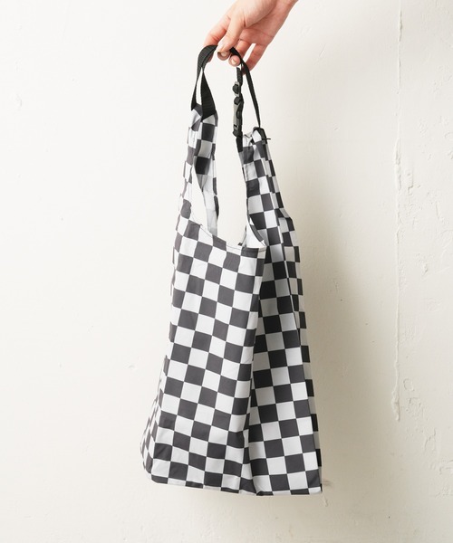 Actually（アクチュアリー）の「ブロックチェック マルシェトート（ハンドバッグ・レディース・ブラック/グリーン/ブルー・フリー）」の7枚目の写真