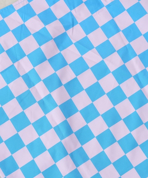 Actually（アクチュアリー）の「ブロックチェック マルシェトート（ハンドバッグ・レディース・ブラック/グリーン/ブルー・フリー）」の5枚目の写真