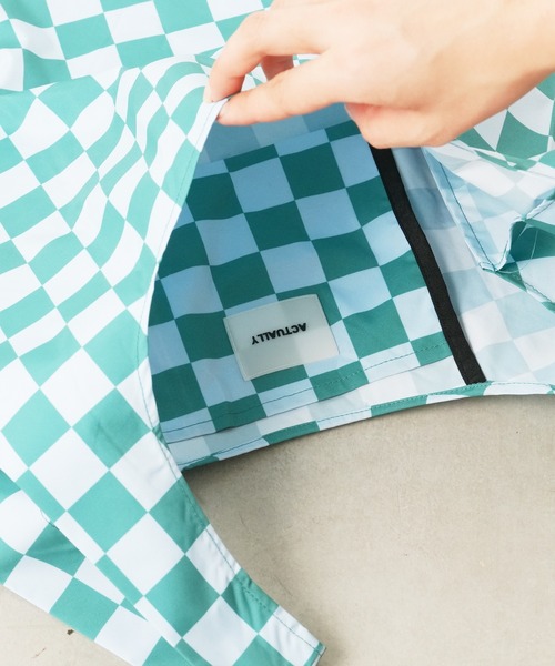 Actually（アクチュアリー）の「ブロックチェック マルシェトート（ハンドバッグ・レディース・ブラック/グリーン/ブルー・フリー）」の20枚目の写真