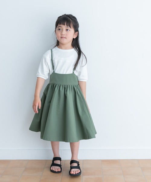 URBAN RESEARCH DOORS(アーバンリサーチドアーズ)の「キャミソールジャンパースカート(KIDS)(ワンピース・キッズ・カーキ/ベージュ・105/120/135)」の16枚目の写真