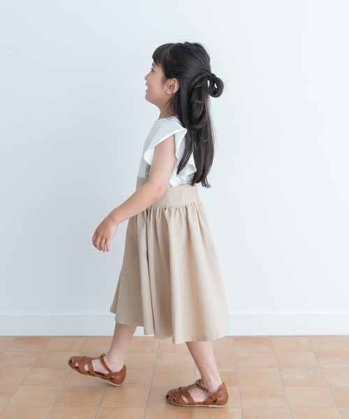 URBAN RESEARCH DOORS(アーバンリサーチドアーズ)の「キャミソールジャンパースカート(KIDS)(ワンピース・キッズ・カーキ/ベージュ・105/120/135)」の5枚目の写真