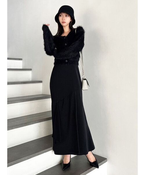 RESEXXY(リゼクシー)の「シャギーニットカーディガン(カーディガン/ボレロ・レディース・ワイン/ピンク/ホワイト/ブラック/その他1・FREE)」の17枚目の写真