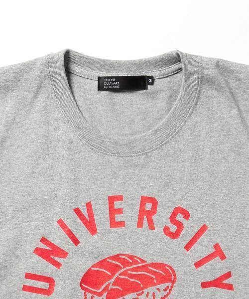 TOKYO CULTUART by BEAMS（トウキョウカルチャートバイビームス）の「かせきさいだぁ / UNIVERSITY of SUSHI T-shirt（Tシャツ/カットソー・メンズ・グレー/ネイビー・MEDIUM/X-LARGE/X-SMALL/LARGE/SMALL）」の5枚目の写真