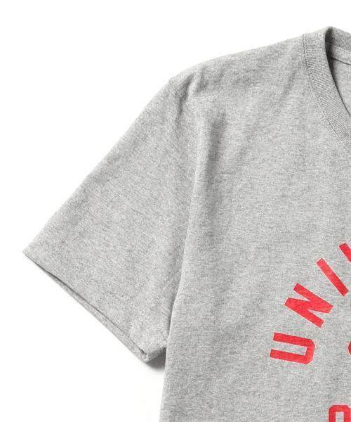 TOKYO CULTUART by BEAMS（トウキョウカルチャートバイビームス）の「かせきさいだぁ / UNIVERSITY of SUSHI T-shirt（Tシャツ/カットソー・メンズ・グレー/ネイビー・MEDIUM/X-LARGE/X-SMALL/LARGE/SMALL）」の6枚目の写真