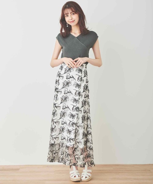 31 Sons de mode(トランテアン ソン ドゥ モード)の「カシュクールニット(ニット/セーター・レディース・パープル/グリーン/ブラック/オフホワイト・36)」の15枚目の写真