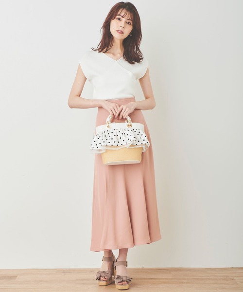 31 Sons de mode(トランテアン ソン ドゥ モード)の「カシュクールニット(ニット/セーター・レディース・パープル/グリーン/ブラック/オフホワイト・36)」の20枚目の写真