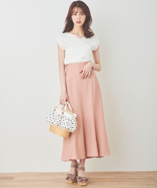 31 Sons de mode(トランテアン ソン ドゥ モード)の「カシュクールニット(ニット/セーター・レディース・パープル/グリーン/ブラック/オフホワイト・36)」の22枚目の写真