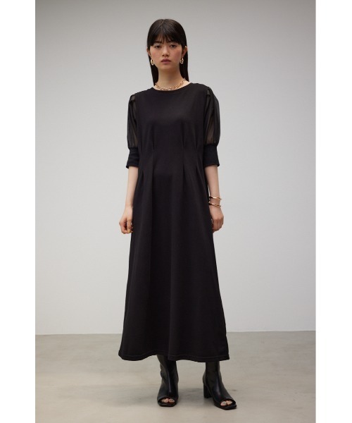 ジプソフィアGypsohila シアーワンピース 半袖　美品 新品タグ付き gypsohilaジプソフィア シアーワンピースブラック