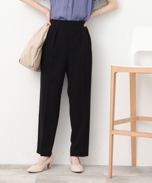 DRESKIP（ドレスキップ）の「◆オンにもオフにも◎ さらさら楽ちん ゆるテ－パ－ドパンツ（その他パンツ・レディース・ライトグリーン/ブラック/ブルー・02/03/04）」の7枚目の写真