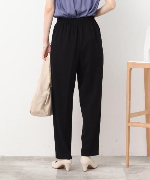 DRESKIP（ドレスキップ）の「◆オンにもオフにも◎ さらさら楽ちん ゆるテ－パ－ドパンツ（その他パンツ・レディース・ライトグリーン/ブラック/ブルー・02/03/04）」の9枚目の写真