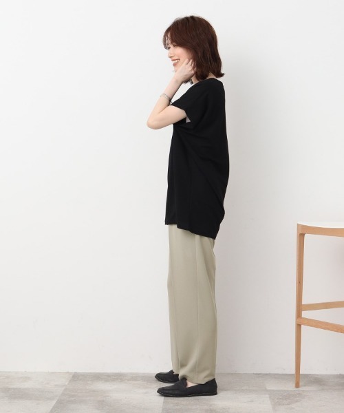 DRESKIP（ドレスキップ）の「◆オンにもオフにも◎ さらさら楽ちん ゆるテ－パ－ドパンツ（その他パンツ・レディース・ライトグリーン/ブラック/ブルー・02/03/04）」の11枚目の写真