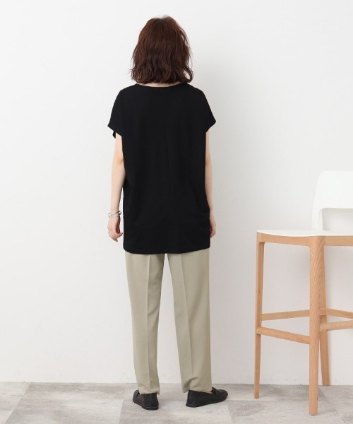 DRESKIP（ドレスキップ）の「◆オンにもオフにも◎ さらさら楽ちん ゆるテ－パ－ドパンツ（その他パンツ・レディース・ライトグリーン/ブラック/ブルー・02/03/04）」の12枚目の写真