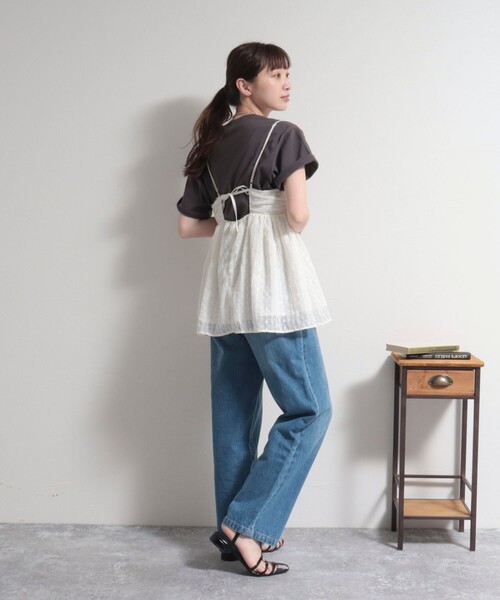 fredy emue(フレディエミュ)の「ドットジャガードキャミブラウス(シャツ/ブラウス・レディース・ホワイト系その他/ブラック系その他・38)」の13枚目の写真