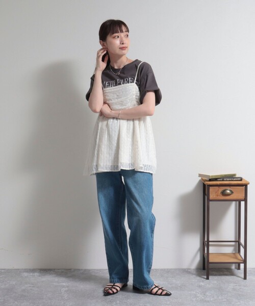 fredy emue(フレディエミュ)の「ドットジャガードキャミブラウス(シャツ/ブラウス・レディース・ホワイト系その他/ブラック系その他・38)」の11枚目の写真