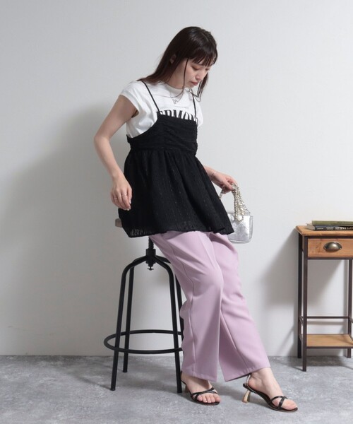 fredy emue(フレディエミュ)の「ドットジャガードキャミブラウス(シャツ/ブラウス・レディース・ホワイト系その他/ブラック系その他・38)」の19枚目の写真