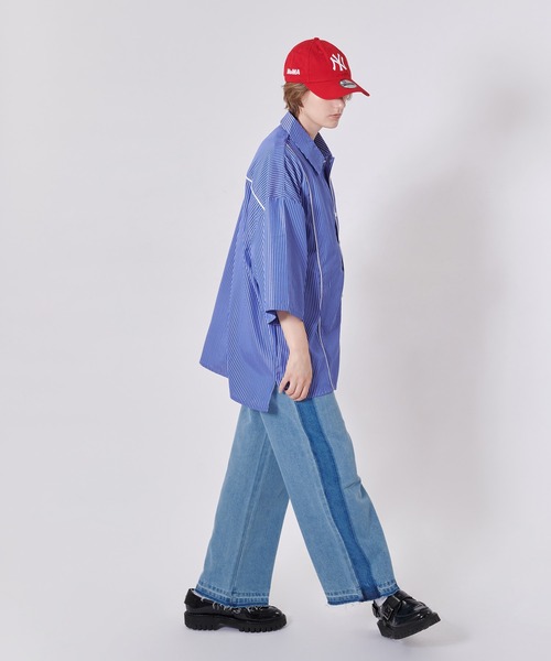 サイドラインデニム/right denim ONCILY（オンシェリー）の「SIDE LINE DENIM PANTS / サイド