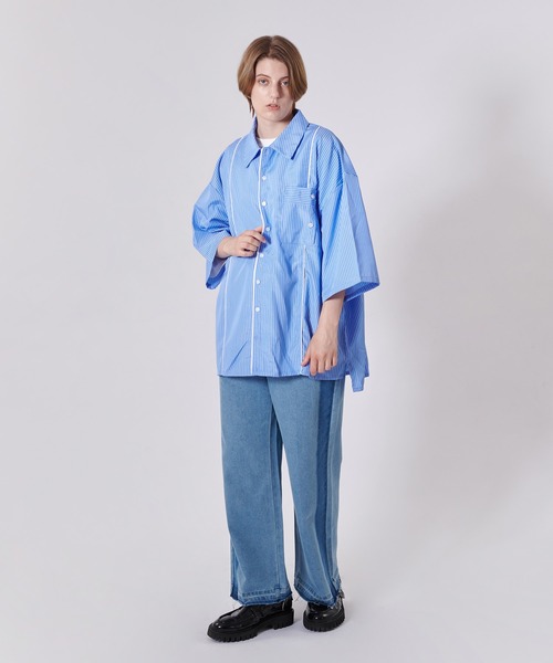 ONCILY（オンシェリー）の「SIDE LINE DENIM PANTS / サイド